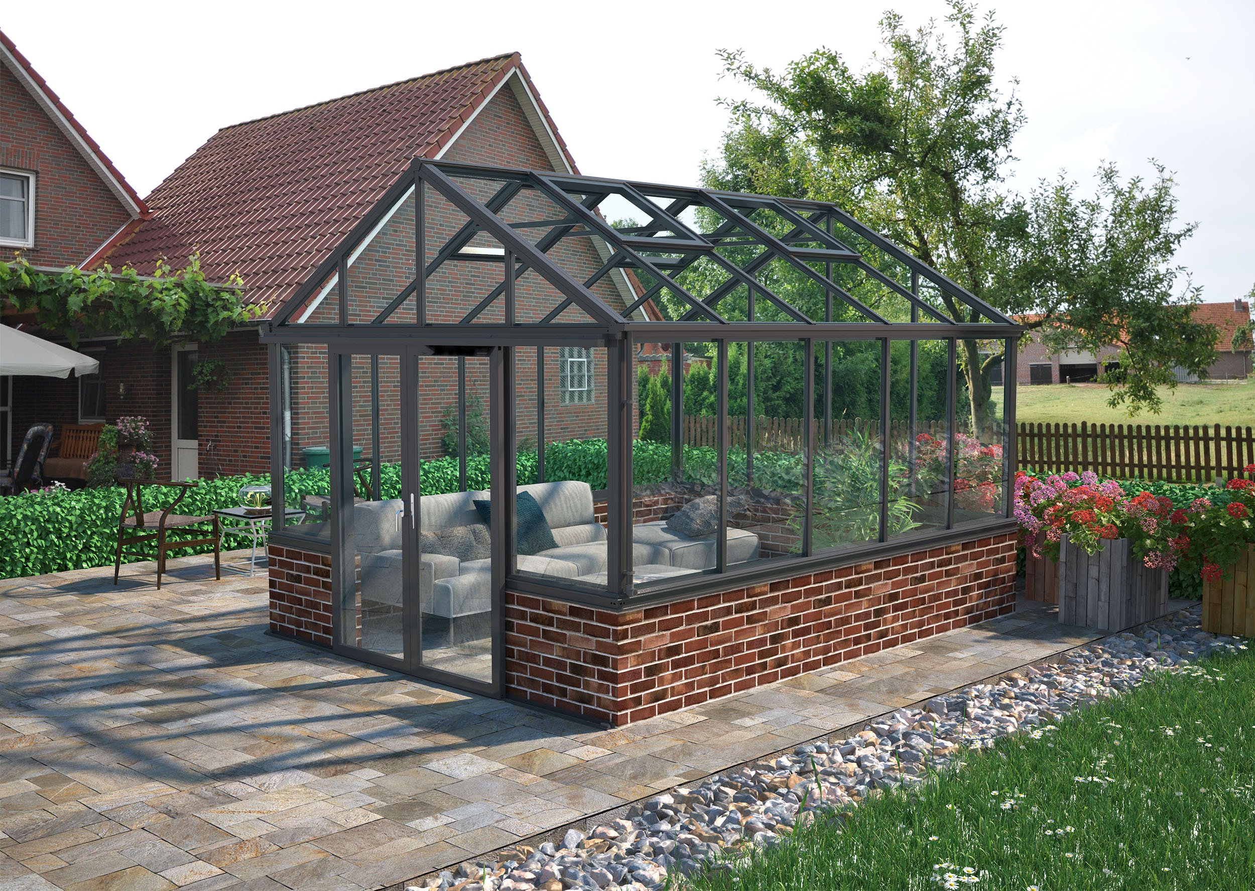 (image for) Zenport Villandry Sunroom SH10A1C, 135.5-SqFt, 12.9 X 10.5-Feet