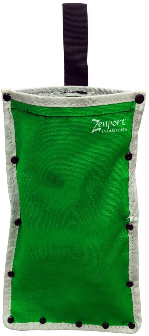 (image for) Zenport Sheath AG4024 Celery Harvest Knife Sheath, Heavy Duty Green Canvas Single Pocket Pouch, 6 1/2 x 11-Inches
