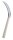 (image for) Zenport Sickle K208 Harvest Sickle, Wooden Handle, Light Serration, 6.5-Inch Stainless Steel Blade