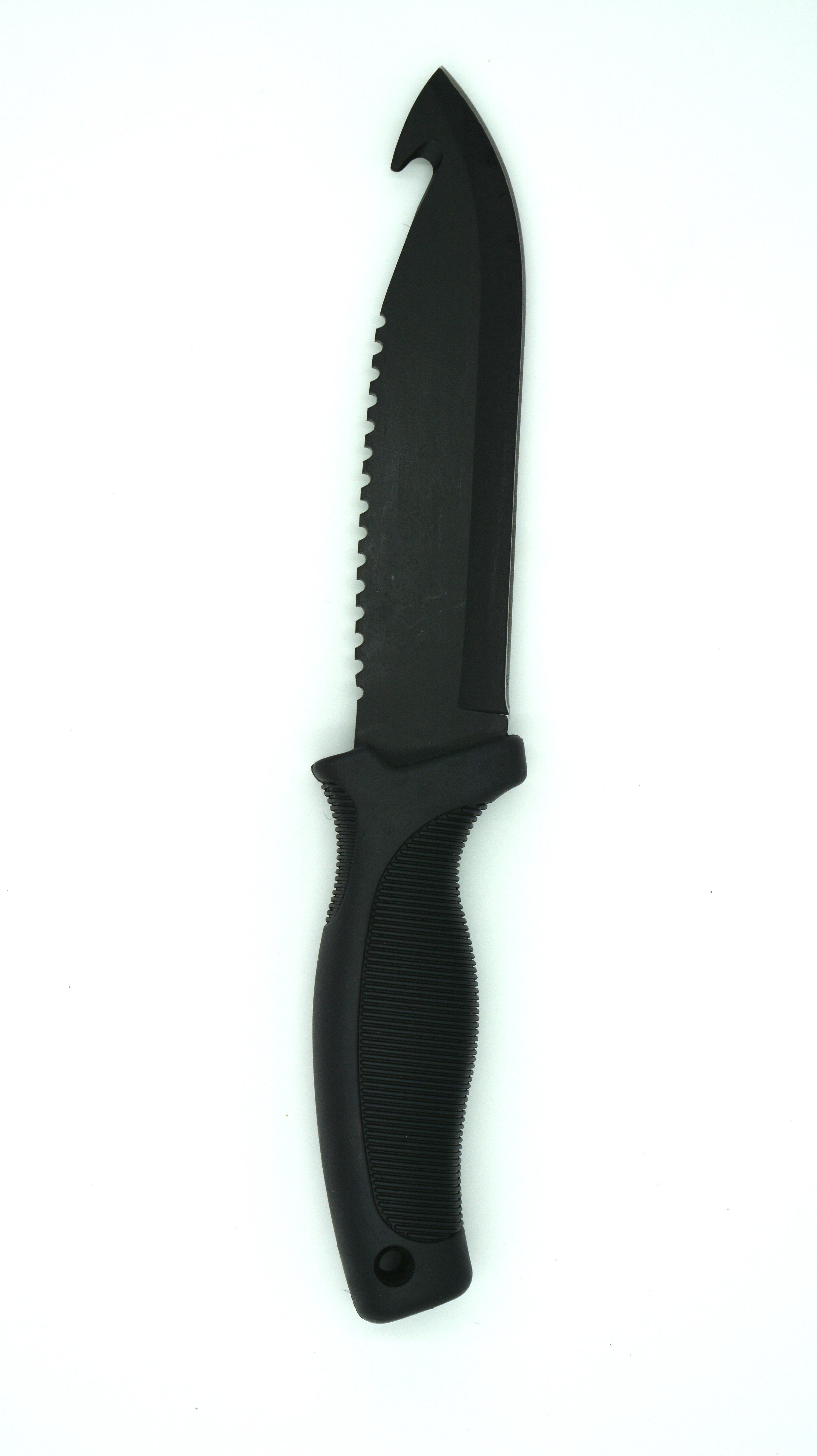(image for) Zenport Hunting Knife 14032E 5.9-Inch 440 Stainless Steel Blade, Saw Teeth, Gut Hook, Sheath, 10.6-Inch Long