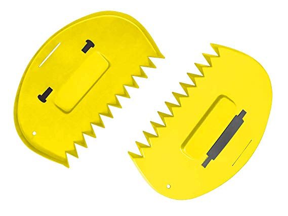 (image for) Zenport Leaf Scoop GA815 for Small Piles of Leaves, Bright Yellow
