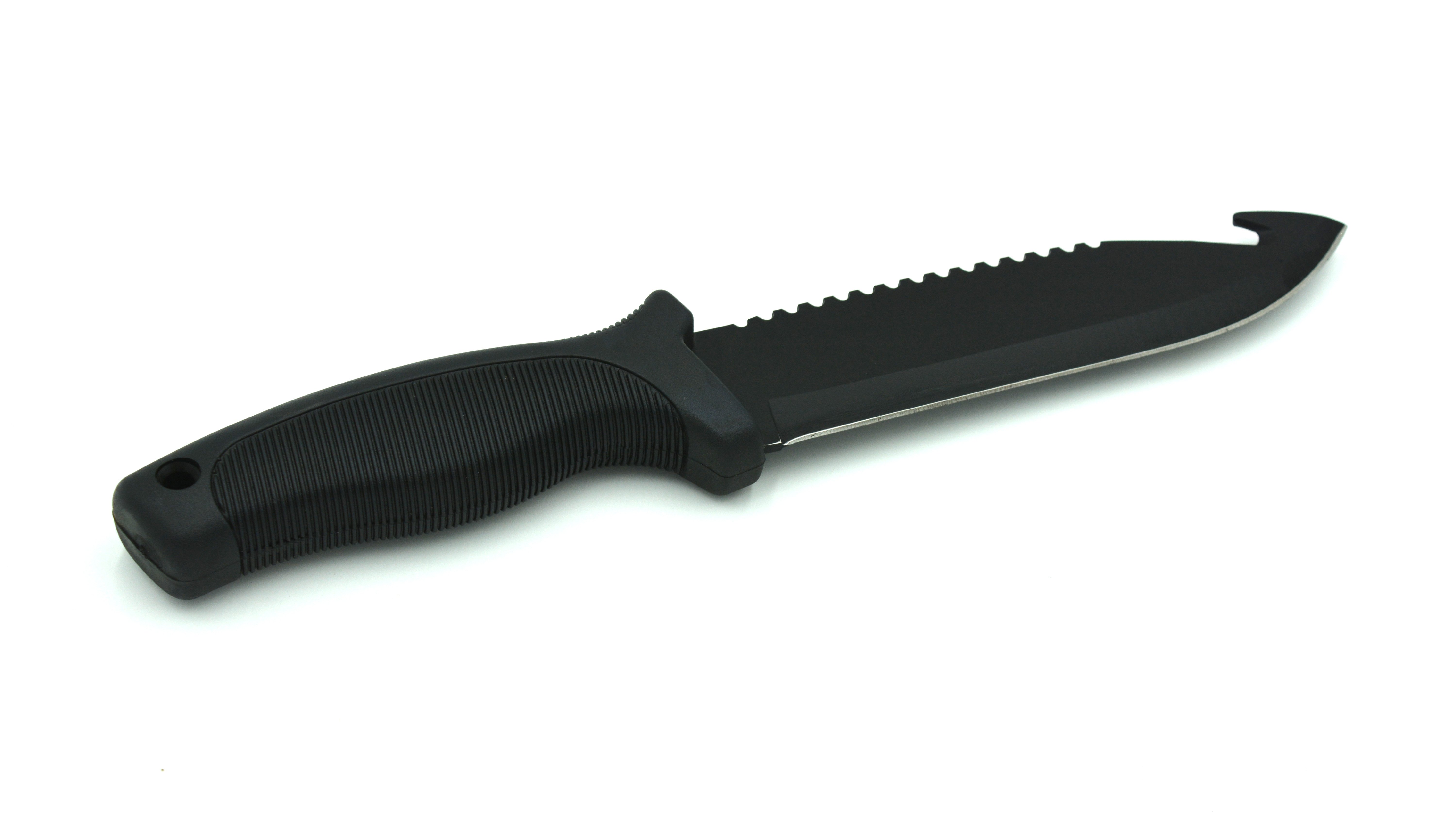 (image for) Zenport Hunting Knife 14032E 5.9-Inch 440 Stainless Steel Blade, Saw Teeth, Gut Hook, Sheath, 10.6-Inch Long