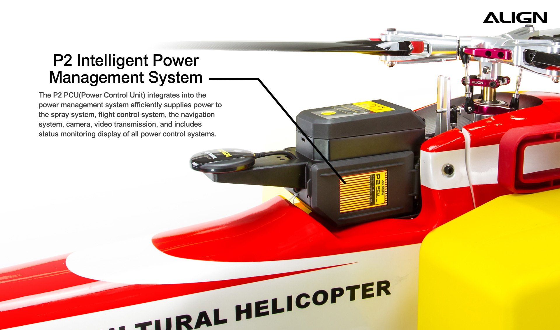 (image for) Zenport ALIGN E1 V2 Agricultural Helicopter Crop Spraying Drone Combo, Battery Powered, Two-Blade Rotor