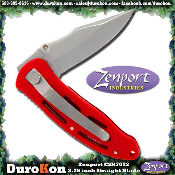 (image for) Zenport Folding Knife CSK7022 3.25 inch Folding Crusader Deluxe