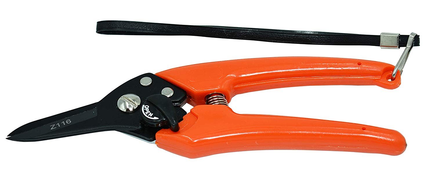 (image for) Zenport Z116 Pruner Hoof and Floral Trimming Shear, Teflon Coated, Twin-Blade, .8-Inch Cut, 8-Inch Long