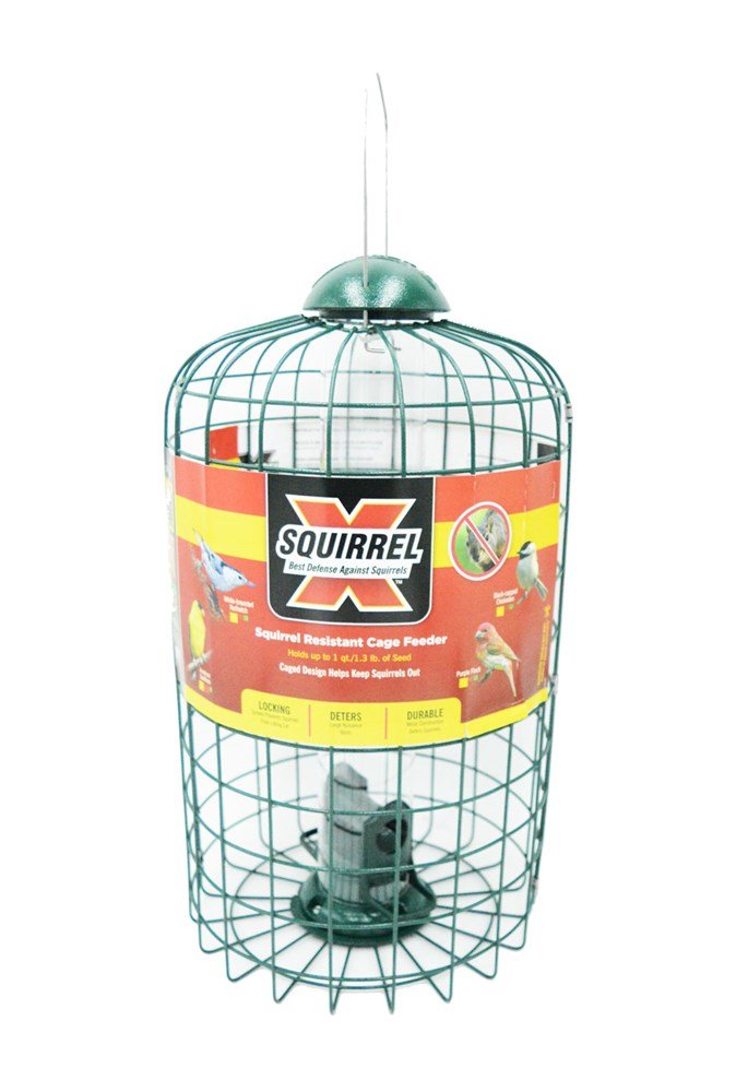 (image for) Zenport Caged Bird Feeder Z38002 Squirrel-X, Squirrel-Resistant