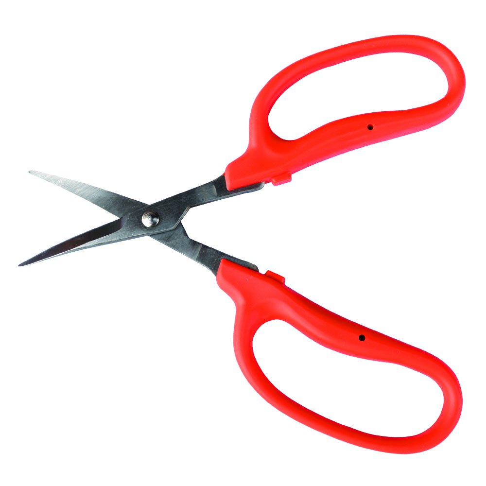 (image for) Zenport Scissors ZS420 Curved MasaMasa Trim Trimming Scissors, Orange Handle