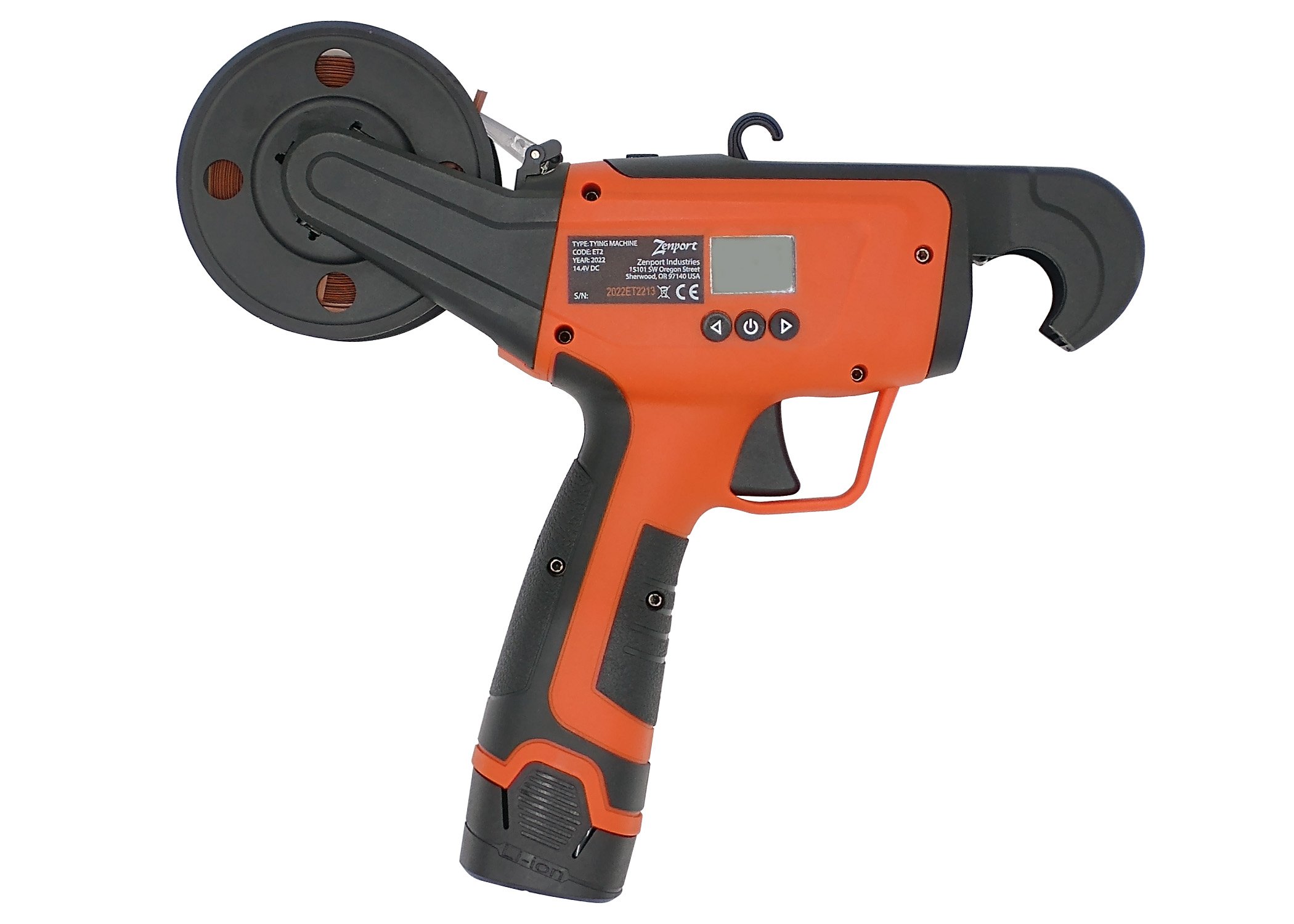 (image for) Zenport ET2 Cordless Electric Plant Tying Tool, Battery Powered, Hand-Held, Twist Tie Machine