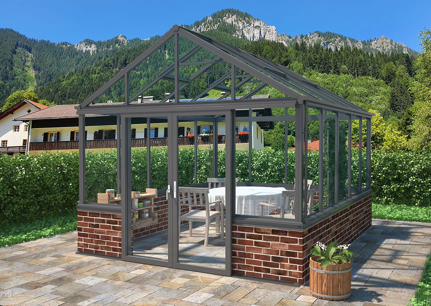 (image for) Zenport Villandry Sunroom SH10A1C, 135.5-SqFt, 12.9 X 10.5-Feet