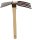 (image for) Zenport Garden Hoe and Aerating Fork J6-07 Carbon Steel Hoe/Fork Combo, 4-Prong Fork