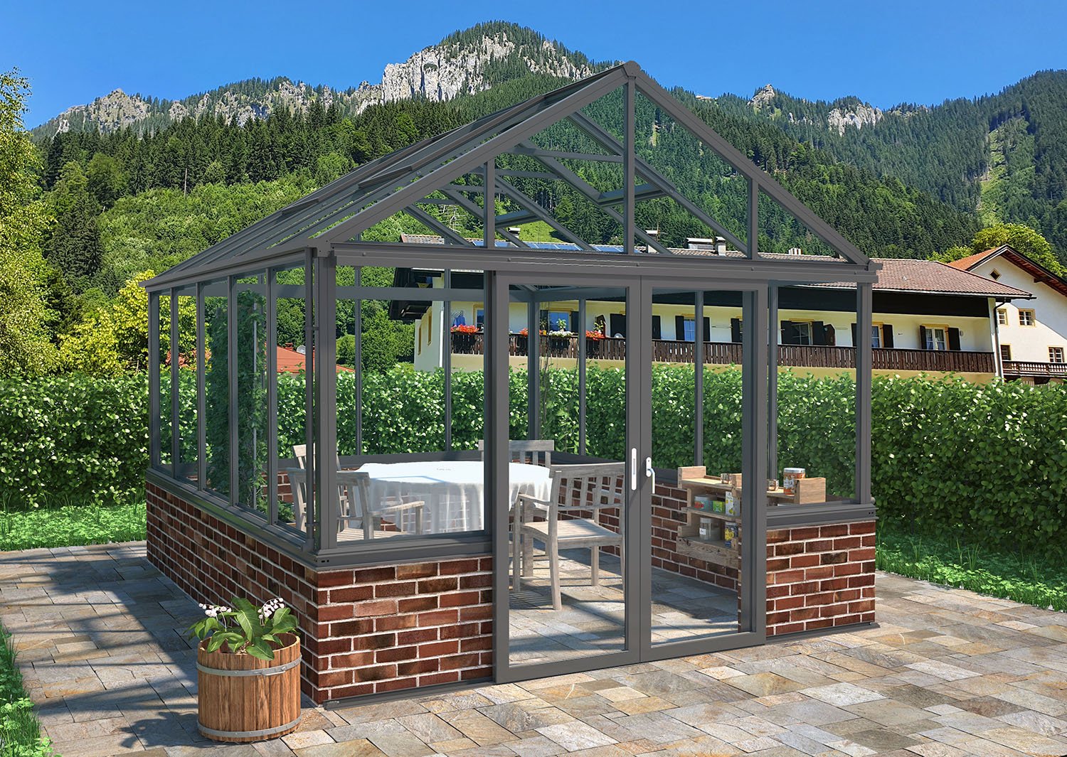 (image for) Zenport Villandry Sunroom SH10A1C, 135.5-SqFt, 12.9 X 10.5-Feet
