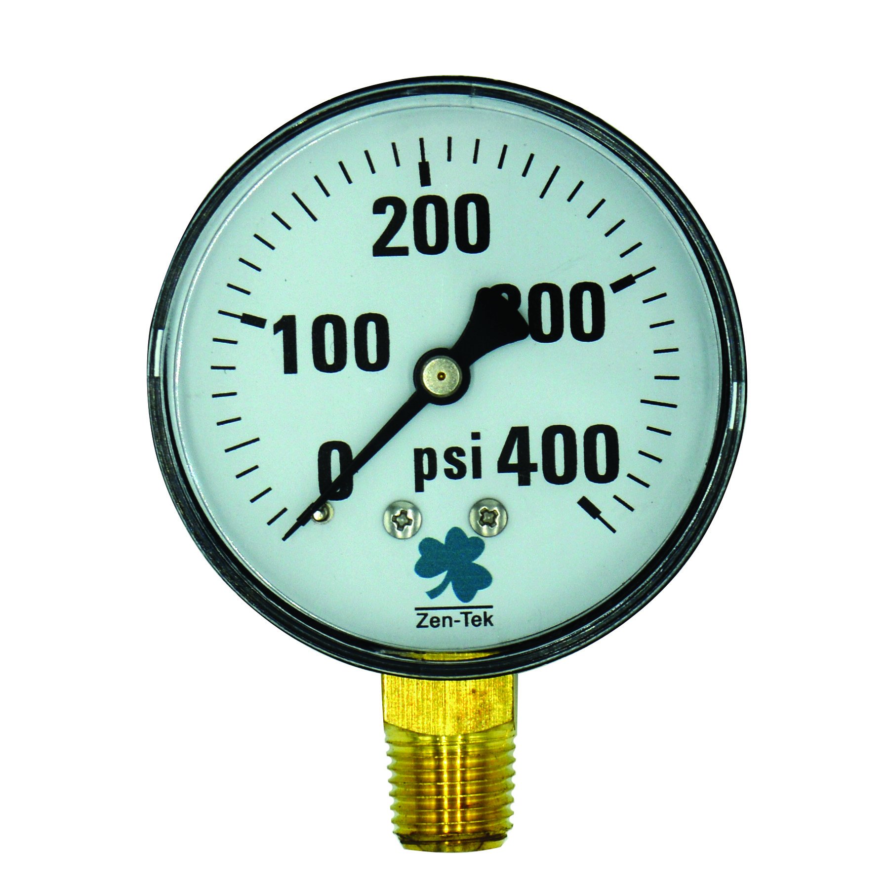 (image for) Zenport Zen-Tek Pressure Gauge DPG200 Dry Air Pressure Gauge, 0-200 Psi