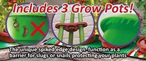 (image for) Zenport Grow Pot D-300 3 Pot Growing System, Repels Slugs and Snails