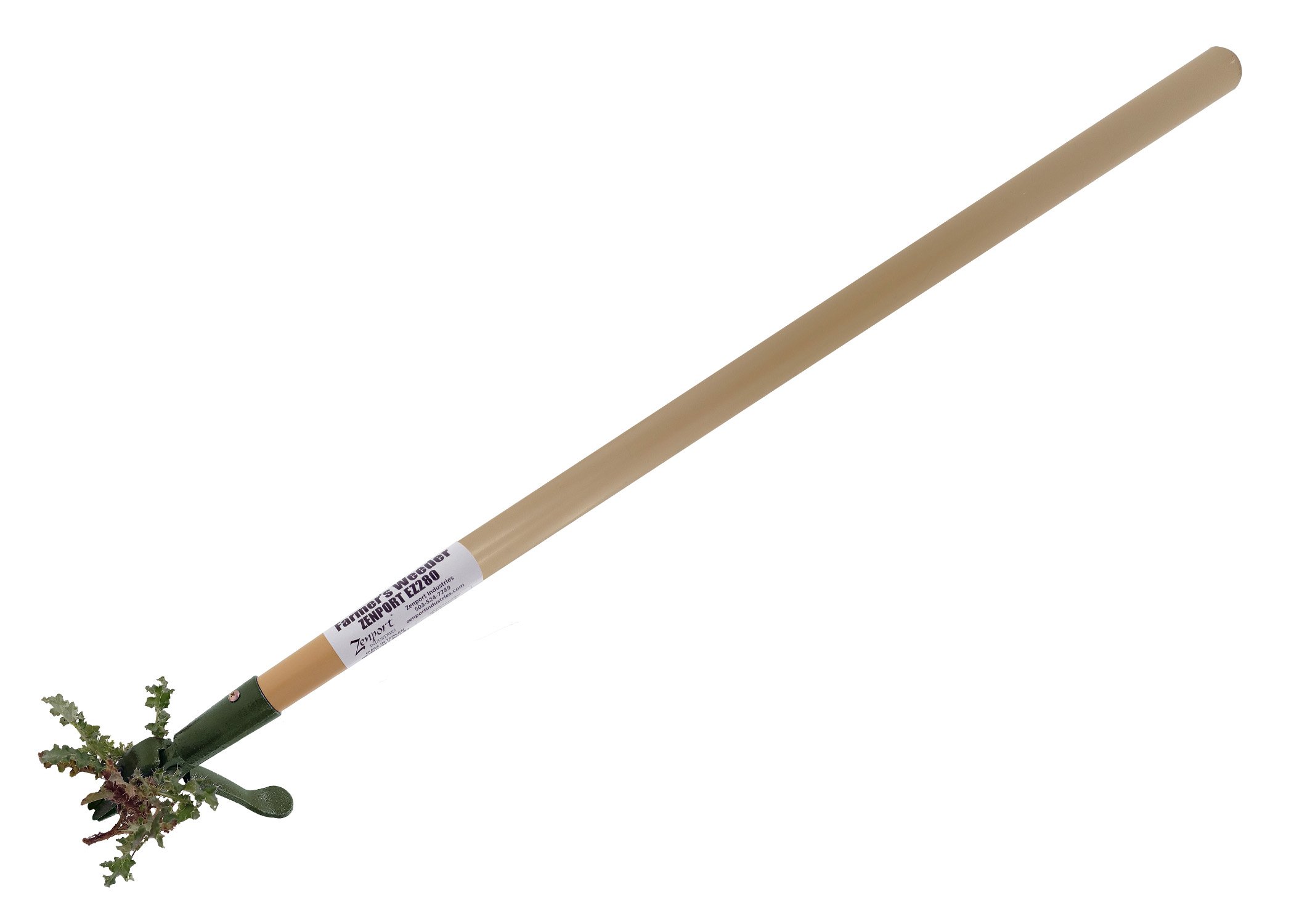 (image for) Zenport Farmers Weeder EZ280 - 48-Inch Wood Handle Stand-Up Weeding Tool for Effortless Weed Removal and Garden Maintenance