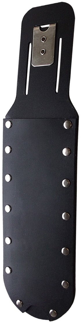 (image for) Zenport Sheath AG4026 Non-Absorbent Black Plastic Knife Sheath, Stainless Steel Belt Clip, Fits 7 3/4 x 2 1/8-Inch Blade
