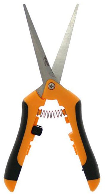 (image for) Zenport Shears H355L Long Hydroponic Micro-Blade Trimmer, Cannabis Flower, Trimming Scissors