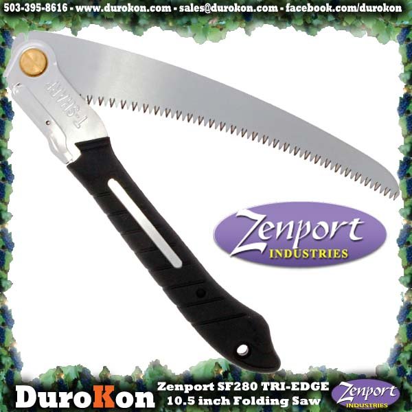 Zenport Saw SF280, 10.5 inch, Folding Saw, Tri-Edge Blade, Steel Handle (image for) Zenport Saw SF280, 10.5 inch, Folding Saw, Tri-Edge Blade, Steel Handle