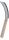 (image for) Zenport Sickle K207 Harvest Knife/Weeding Sickle, Wooden Handle, Serrated with Straight End, 5-Inch Blade