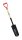 (image for) Zenport Irrigation Shovel J6-219 - 14.5-Inch Spade Blade and Wood Handle for Efficient Water Management and Gardening