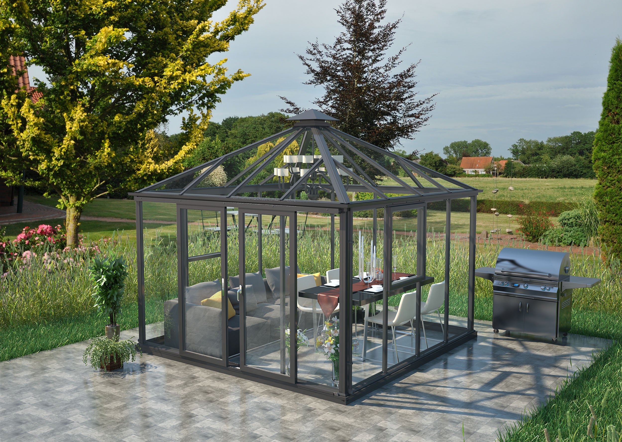 (image for) Zenport Babylon Sunroom SH10Z1-2, 110.3-SqFt, 10.5 X 10.5-Feet