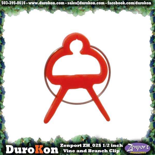 (image for) Zenport Plant Tying Clip ZH-02S (10pk) Small .5" Tomato Cucumber Branch Vine Clip