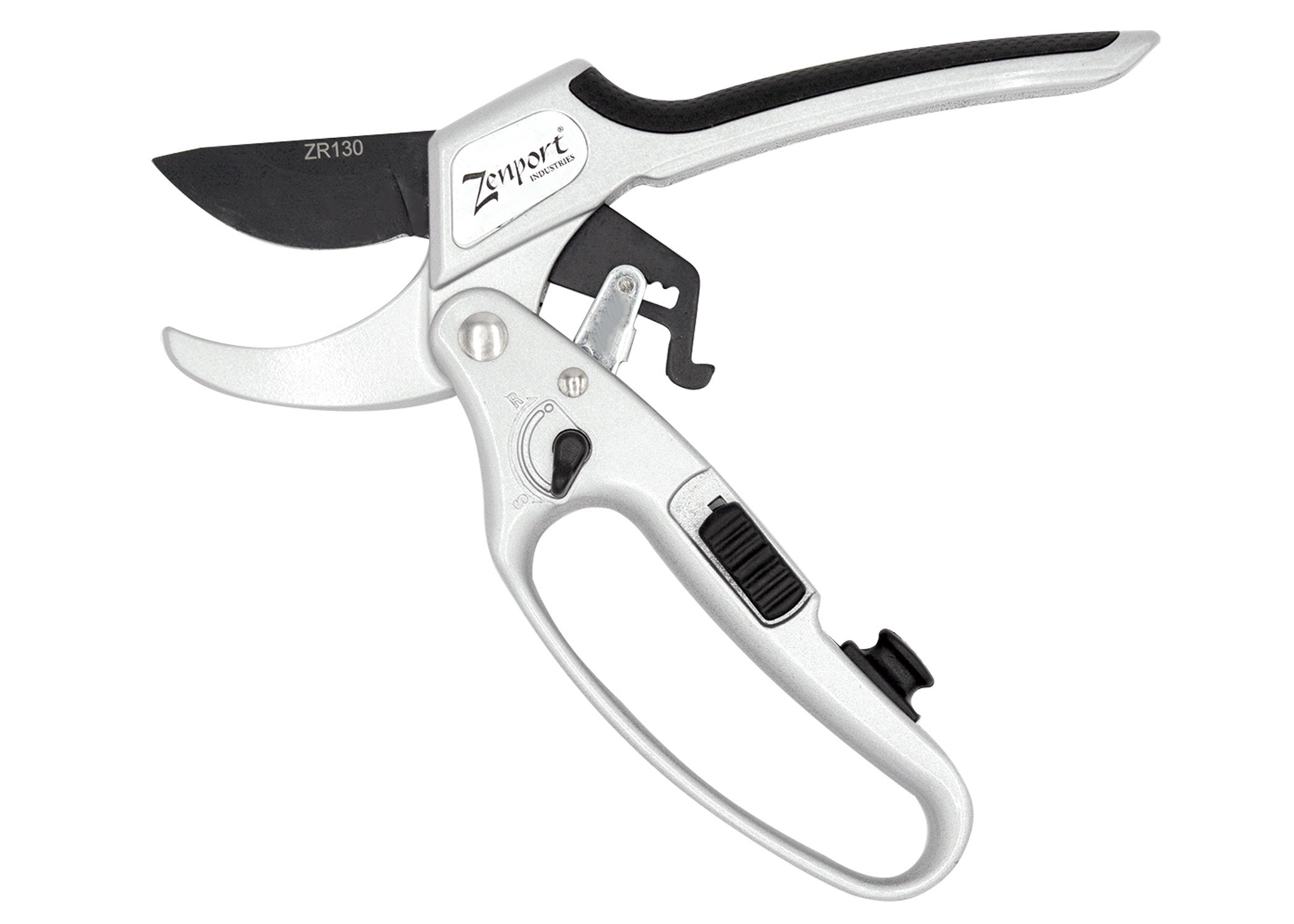 (image for) Zenport ZR130 Pruner Ratchet Deluxe, Easy Cutting Action, 1-Inch Cut, 8.5-Inch Long