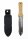 (image for) Zenport Soil Knife K248 Deluxe ZenBori Soil Knife Wooden Handle with Sheath, Ultimate Gardening Tool, Japanese Hori Hori Knives