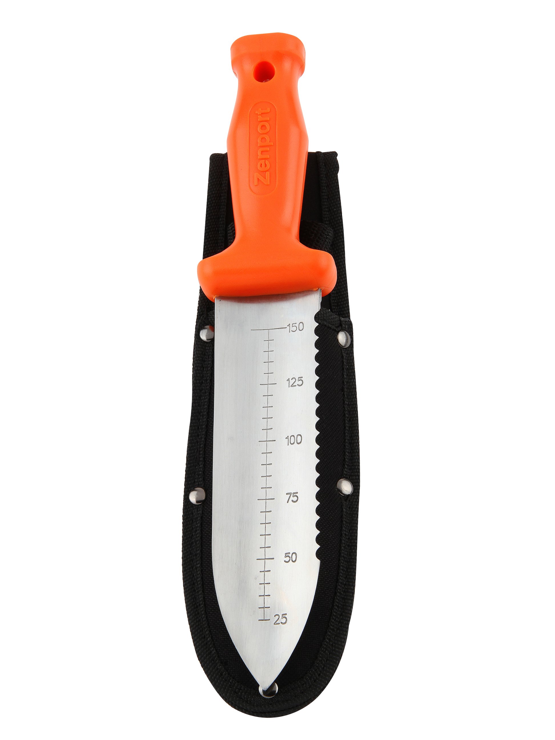 (image for) Zenport Soil Knife K246 Deluxe ZenBori Soil Knife with Sheath, Ultimate Gardening Tool, Japanese Hori Hori Knives