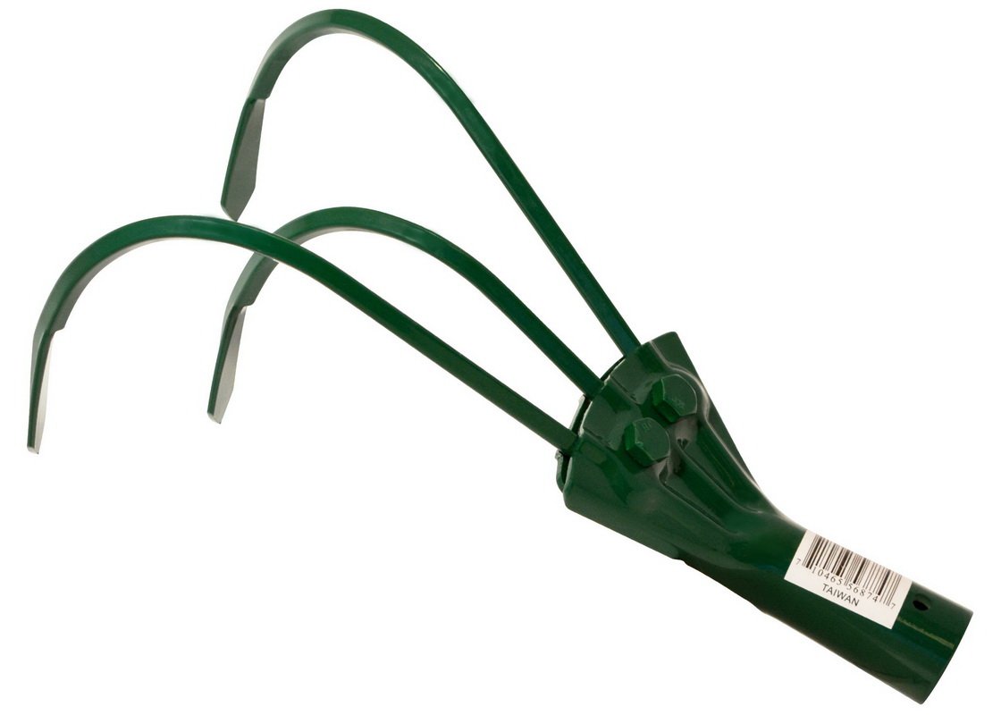 (image for) Zenport J0123 3-Prong Cultivator Head Only - Professional Grade Garden Tool Attachment for Efficient Soil Preparation
