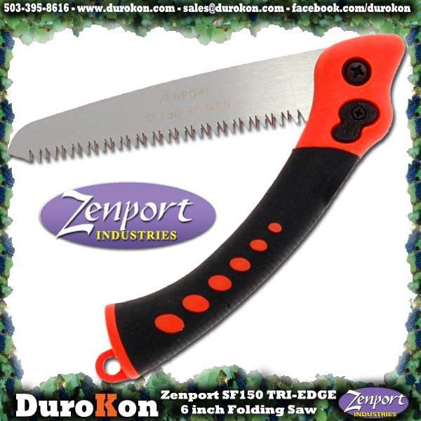 Zenport Saw SF150 6-inch blade, folding saw, tri-edge blade w/ABS Handle (image for) Zenport Saw SF150 6-inch blade, folding saw, tri-edge blade w/ABS Handle