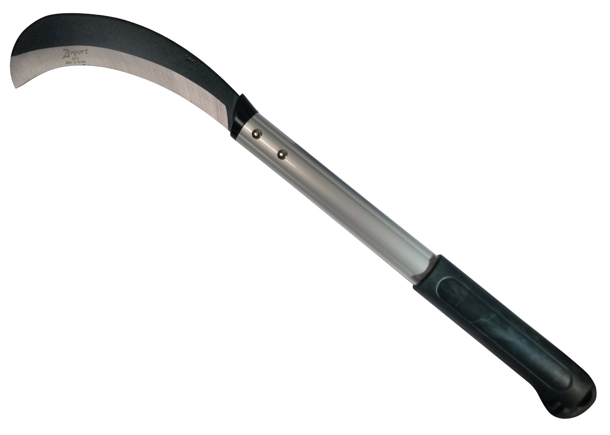 (image for) Zenport Sickle K311 Brush Clearing Sickle, 7.75-Inch SK5 Carbon Steel Blade, 15.5-Inch Aluminum Handle