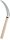 (image for) Zenport Sickle K204 Harvest Knife/Weeding Sickle, Wood Handle, Serrated, Japanese, A+ Grade, Stainless Steel, 6.5-Inch Blade