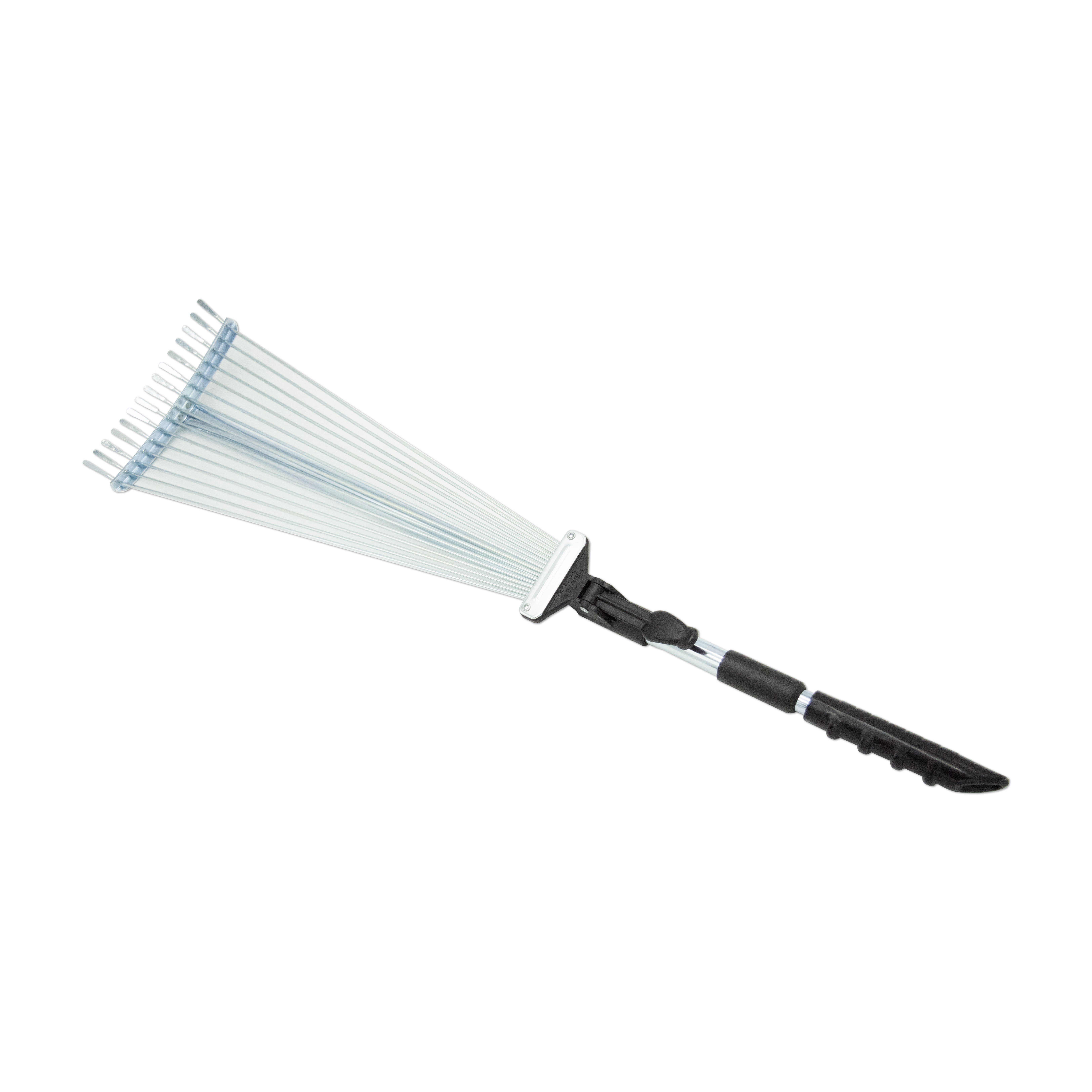 (image for) Zenport Telescopic Rake ZL204 63.5-inch Long, Fan Expands 7.5 to 21.5-Inches