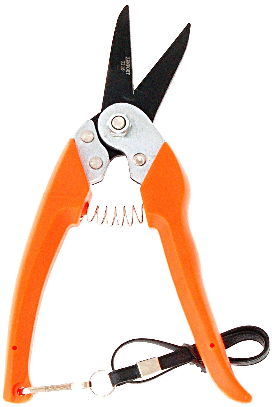 (image for) Zenport Z116 Pruner Hoof and Floral Trimming Shear, Teflon Coated, Twin-Blade, .8-Inch Cut, 8-Inch Long