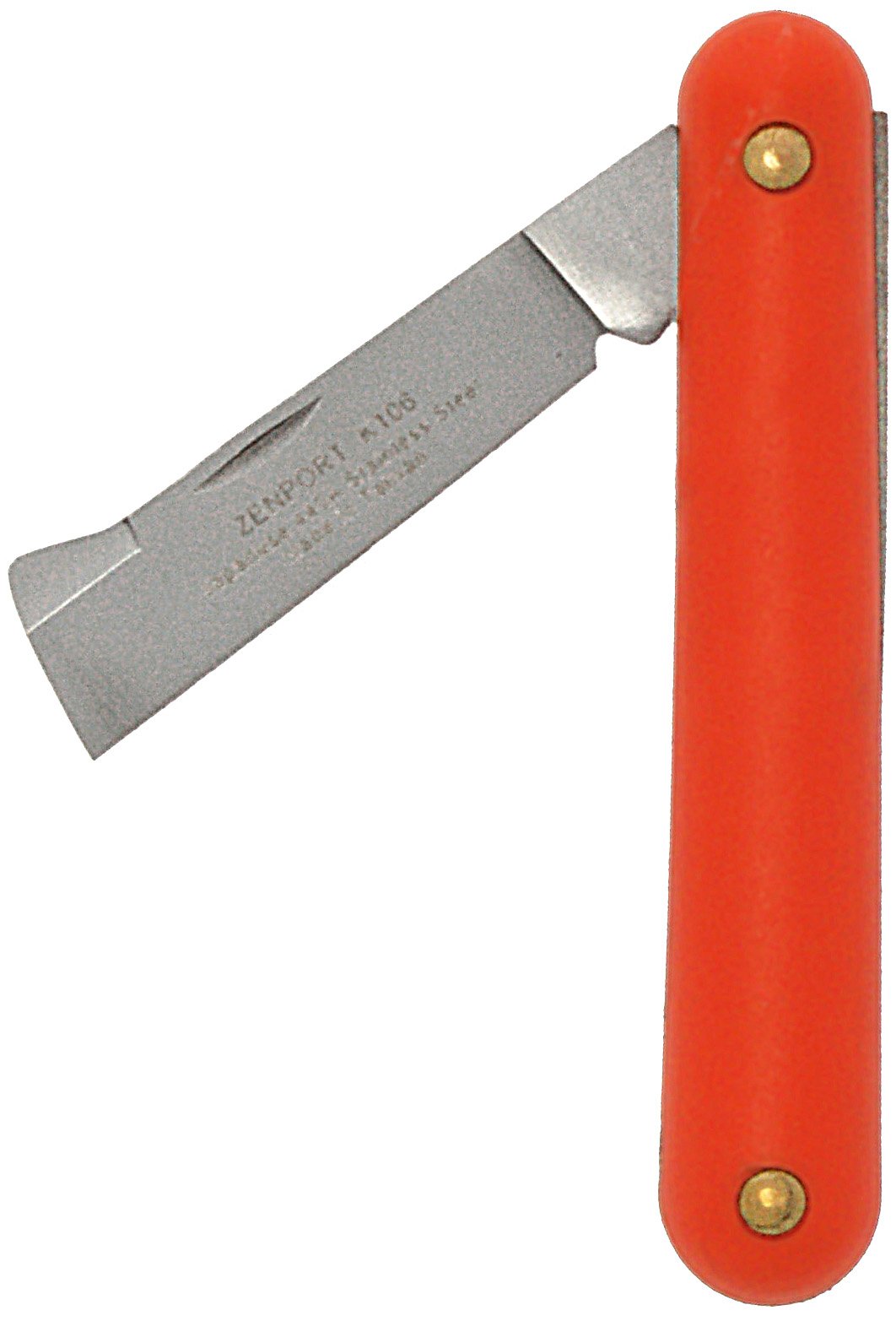 (image for) Zenport Grafting Knife K106 Budding and Grafting Knife, Bark Lifter, Dual-Taper Bevel Cutting Edge