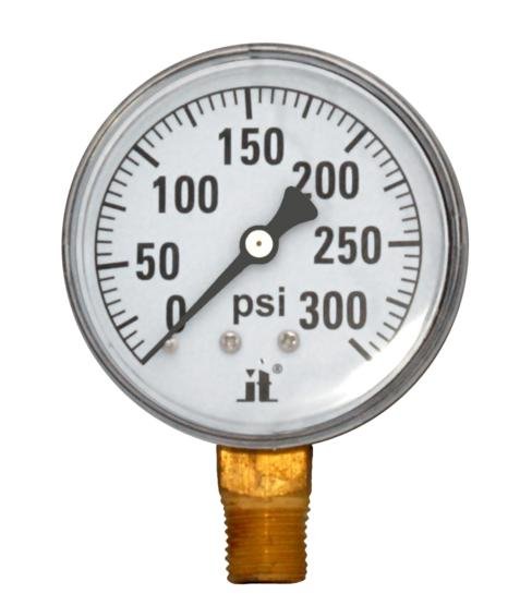 (image for) Zenport Zen-Tek Pressure Gauge DPG30 Dry Air Pressure Gauge, 0-30 Psi