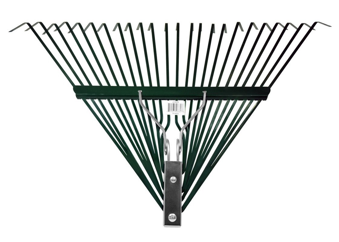(image for) Zenport Leaf Rake Head Only J2424 with Deluxe Spring Heavy Duty 24-Tine