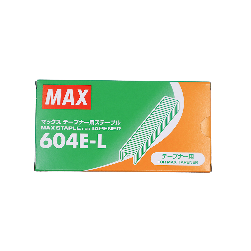 MAX 604E-L Staples for Tapener Tools (4,800 Per Pack)