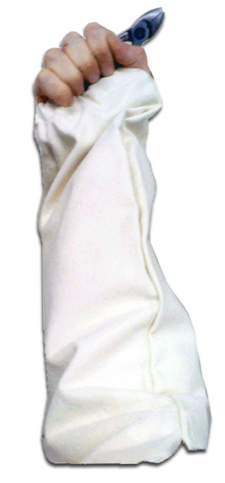 Zenport Picking Sleeves AG4020 AgriKon White Canvas Fruit Picking Sleeves, Protective Armwear, 1-Pair