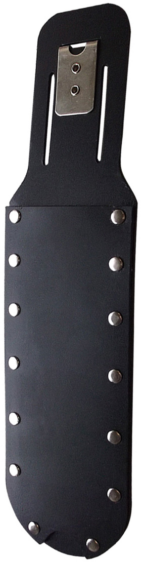 Zenport Sheath AG4026 Non-Absorbent Black Plastic Knife Sheath, Stainless Steel Belt Clip, Fits 7 3/4 x 2 1/8-Inch Blade