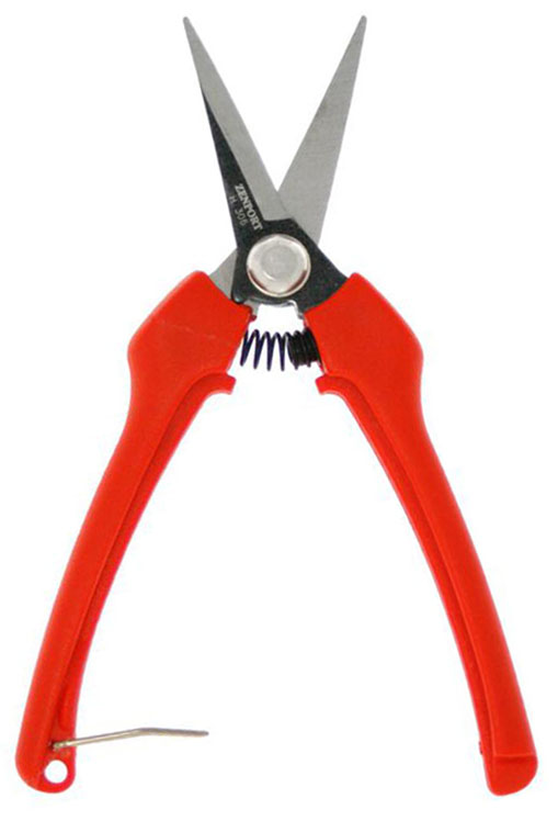 Zenport Shears H306C Euro Style Harvest Shear, Curved Carbon Steel Blade