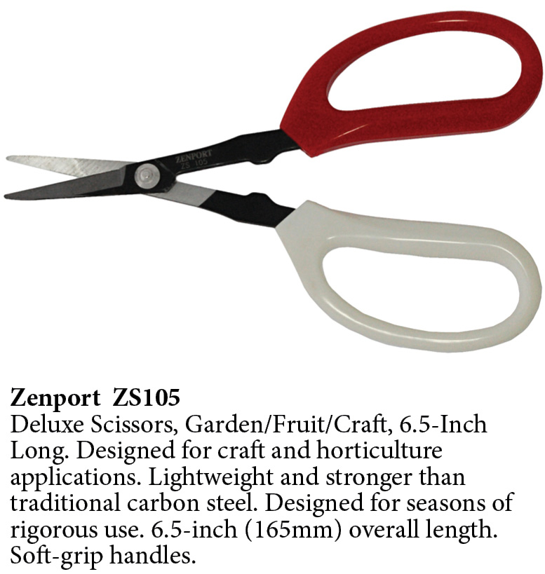Zenport ZS424 Professional Scissors, 5.9-Inch Long, Stainless, Safety Cap